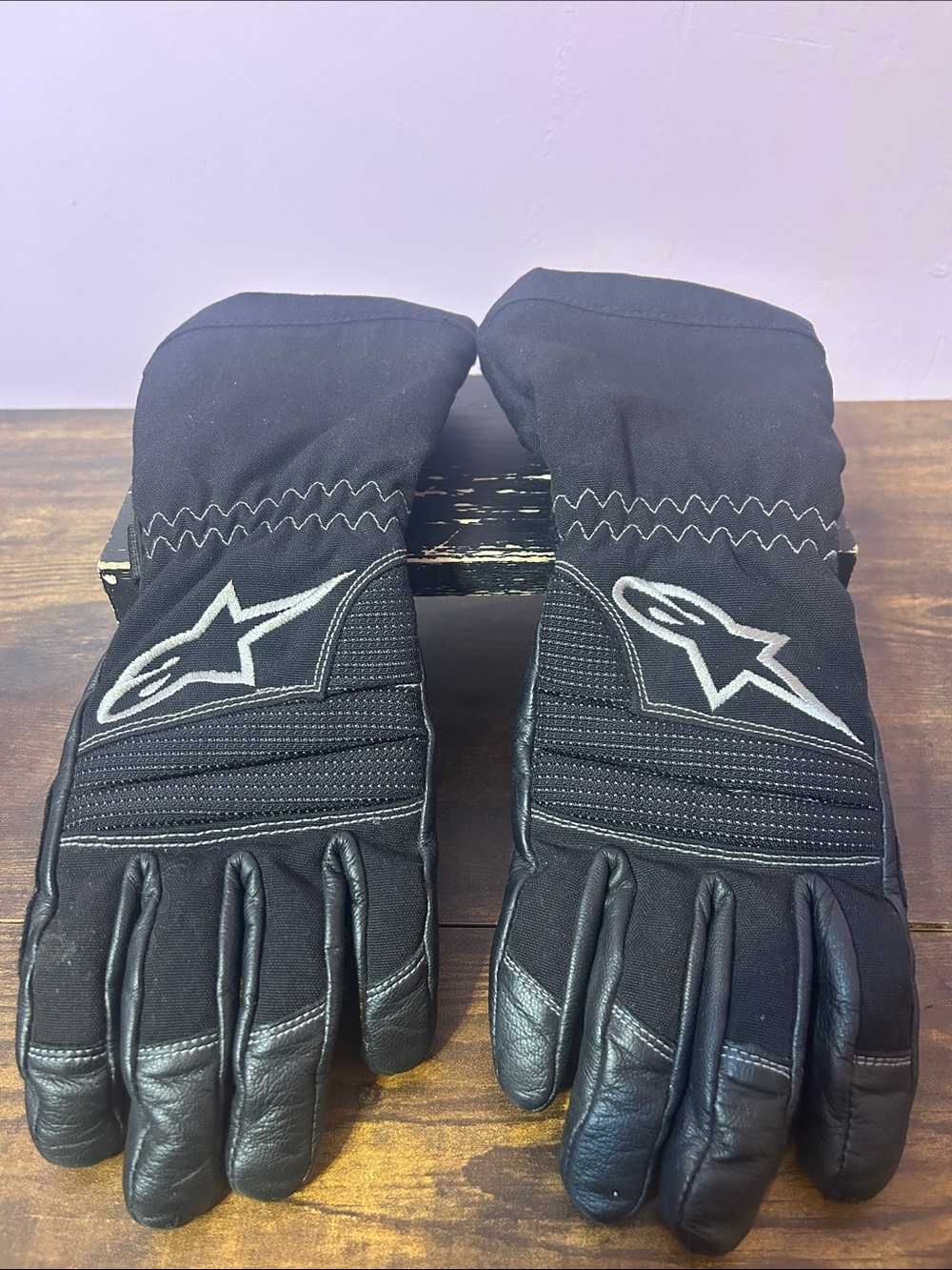 Alpinestars Andes V3 Drystar Black Motorcycle Gloves Ladies ST-2 Sz. M/9
